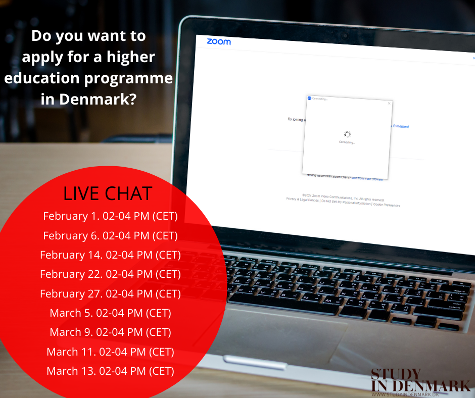 Do you have questions about applying for a study programme in Denmark?